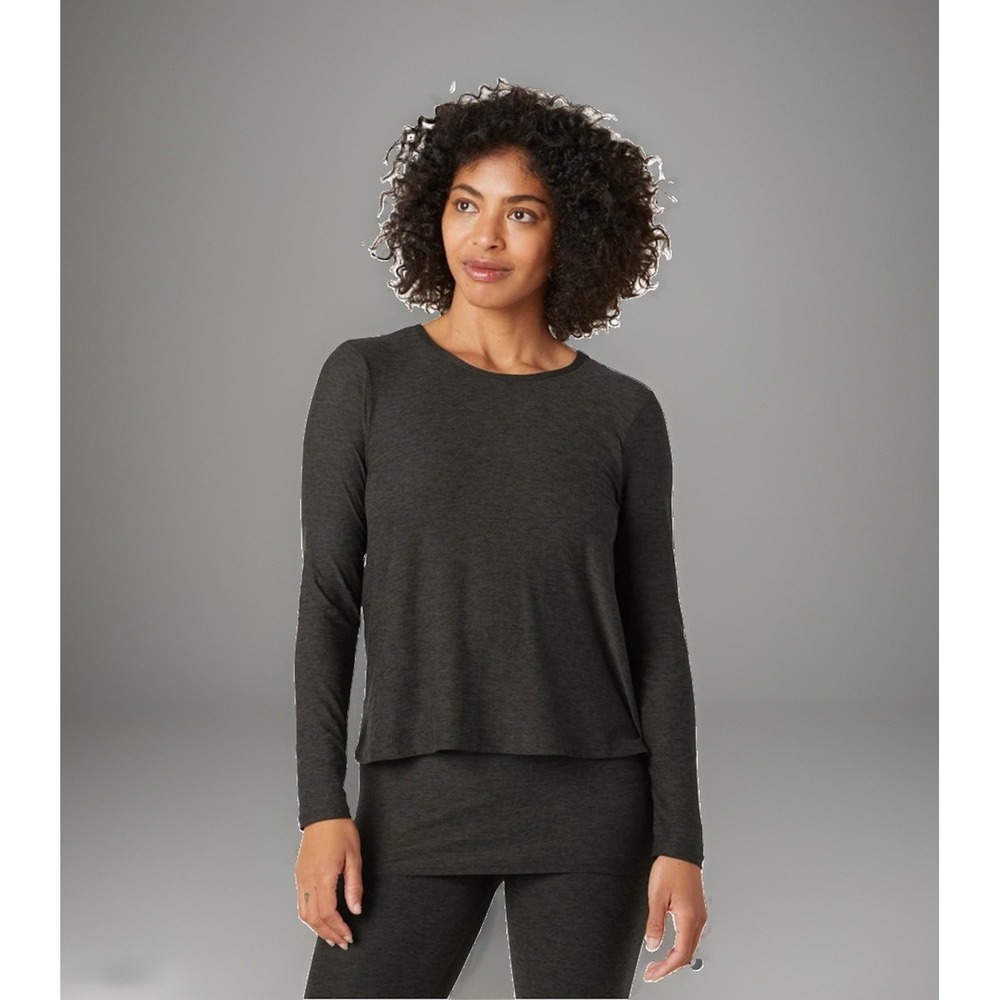 Beyond Yoga Beyond The Bump XL Featherweight Under Wraps Nursing Overlap Tee